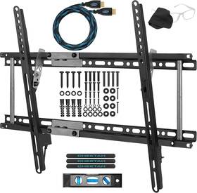 Mounts 313039390333 Tilt Tv Mount Fits 32-86 Inch Tvs Up To 165lbs Max Vesa 600x400mm With 10ft Hdm
