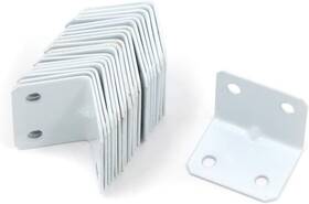 12201353 My Mironey 1.3 Inch X 1 L Shape Shelf Corner Brace Iron White