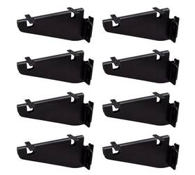 Mytee Products 840223615359 Pack Of 8 E Track Shelf Brackets - Enclosed Black