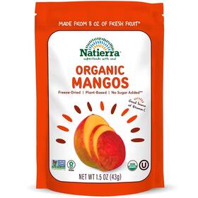 00070834 Natierra Organic Freeze-dried Mangos Usda 1.5 Ounce Pack Of 1