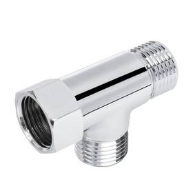 Nm-3dvt-nosw-cf Nearmoon Solid Brass G1/2 Inch 3 Way Diverter Valve - Hose Fitting Chrome Finish