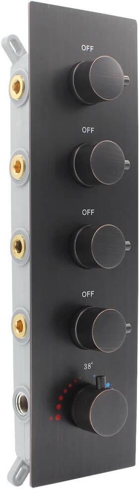 Npy-004 Npysvsss 4 Way Thermostatic Shower Valve Concealed Function 4bs Oil Rubbed Bronze