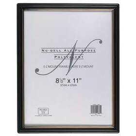 11818 Nudell E-z Mount Frame 8.5x11 Black Pk18