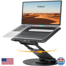 Nulaxy B0c2gr8mkw Telescopic 360 Rotating Laptop Stand For Desk Adjustable Height Swivel