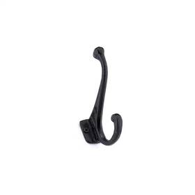 Nystrom 445040256230 4-5/8 Inch 117 Mm Matte Black Classic Wall Mount Hook