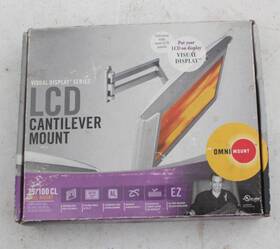 Omnimount 728901007262 Visual Display Series Lcd Cantilever Mount 75/100 Cl Wall 22 Inch
