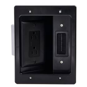 On-q 804428433729 Onq Wall Cable Concealer Kit Flat Panel Tv Connection With Management