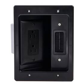 Ht2102bkv1 On-q B099fdc4dh Legrand In-wall Tv Outlet Cable Management Kit Hardwired