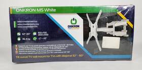Onkron 603728440255 Ms White Tilt Swivel Tv Wall Mount For Tvs With Diagonal 32 Inch -60