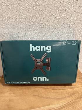 100002698 Onn Full Motion Tv Wall Mount For Tvs 13 Inch - 32 Easy Build And Release. Hang New