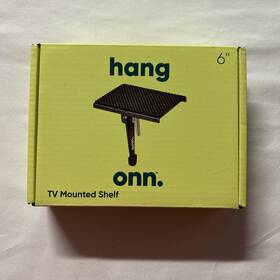 100002743 Onn Hang - 6 Inch Tv Mounted Shelf Holds Up To 15lb Nib