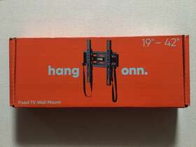 100010102 Onn Hang Fixed Tv Wall Mount Bracket For 17 Inch To 42 Tvs Holds Up 66 Lbs New