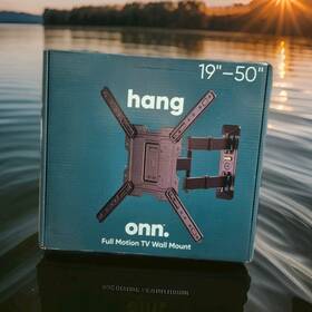 Onn. 2346a Onn. Full Motion Tv Wall Mount 19-50 In 50 Lb Vesa 75x75-400x400 Black