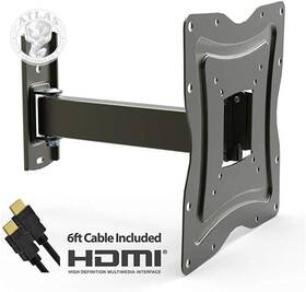 Onn 445032230224 Full Motion Tv Wall Mount For 10-50 Inch Tvs Articulating Tilt And Swivel Arm