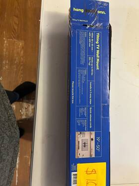 Onn 681131312455 Tilting Tv Wall Mount 19 Inch -50 Hang Nib Tilt 12 Degrees
