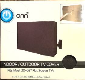 Ona18av020 Onn Universal Outdoor Flat Screen Tv Cover 30-32 Inch Tvs New