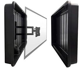 Ss44 Outdoor Tv Hard Cover Weatherproof Protection 32-44 Inch Wall Mount Kit Black