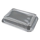 P245500 Durable Packaging Plastic Dome Lids For Aluminum Closeable Containers Clear