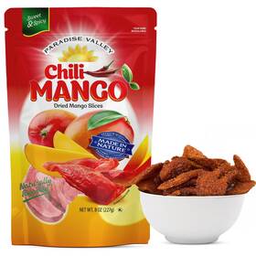 Paradise Valley 727915126952 Dried Mango Slices - Delicious Texture Soft And Juicy Low Chili 8 Oz 1 Pack