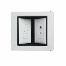 Tv2mw Pass & Seymour And Steel Side/face Mount 2-gang Recessed Tv Box 6.9 Inch X 7.6