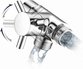 89112736993 Pdpbath Brass 3 Way Shower Arm Diverter Valve For Handheld G1/2 Chrome