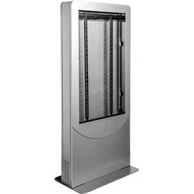 Kipc2555b-s Peerless-av Back-to-back Portrait Kiosk For Two 55 Inch Displays Up To 1.81 Silver
