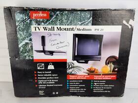 Peerless Pm-20 Pm20 Medium Tv Wall Mount Black Crt Flat Panel Monitor 19-20 Inch 110 Lbs