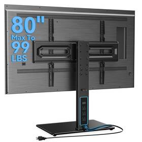 Mf-tvs-bq-31-xb Perlecare Mountftv Universal Swivel Tv Stand With Power Outlet Adjustable Mf-tvs-bq-31-xb Perlecare Mountftv Universal Swivel Tv Stand With Power Outlet Adjustable