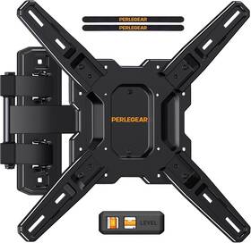 Perlegear 313087244268 Full Motion Tv Mount For Most 26 65 Inch Flat Or Curved Tvs Up To 82 L