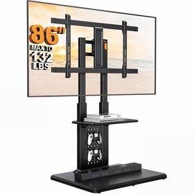 B0d319sm2j Perlegear Floor Tv Stand With Mount For 32-86 Inch Tvs 132 Lbs Adjustable Height