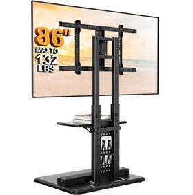Pgfs13 Perlegear Floor Tv Stand With Mount For 32-86 Inch Tvs Up To 132 Lbs Tall Pe