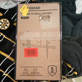 Pglt9 Perlegear Tilting Tv Wall Mount Black Vesa 600x400 Max Load 132 Lbs
