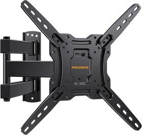 Pgmfk3 Perlegear Full Motion Tv Wall Mount For 26-55 Inch Flat Or Curved Tvs Black