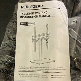 Pgtvs24 Perlegear Swivel Tabletop Tv Stand 32-60 Inch Holds Up To 88 Lbs - Mount