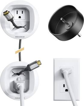 Pgwh02 Perlegear In-wall Cable Management Kit Tv Cord Hider For Wall Mounted