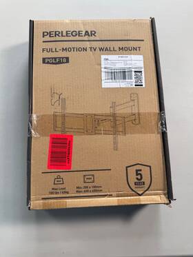 Pglf8 Perlegear Wjc1 Ul Full Motion Tv Wall Mount