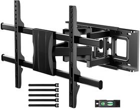77536 Perlesmith Full Motion Tv Mount 37-84 Inch Swivel Tilt 132lb Max 600x400mm 12-16 Studs