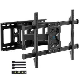 Perlesmith 840478836578 Full Motion Tv Wall Mount For 37-75 Inch Tvs Up To 132 Lbs With Swi