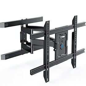 Perlesmith Full Motion Tv Wall Mount For 37-80 Inch Flat Curved Tvs