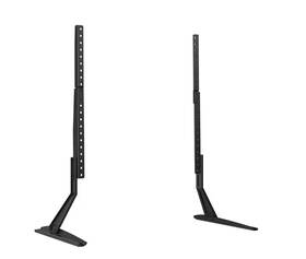 Pstvs36b Perlesmith Universal Tv Stand For 22-65 Inch Tvs-height Adjustable Mount With Tempered Glass