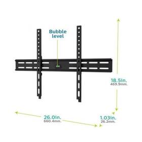 Sqm7500 Philips Thin Profile Fixed Tv Wall Mount For Up To 90 In Flat Screen Black