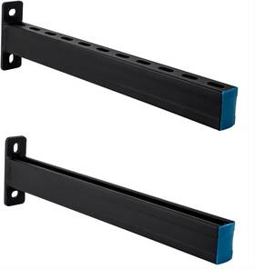 Dzcg-22 Phlkjl 2 Pack Steel Shelf Bracket Black Powder-coating Display Diy