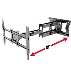4100 Physix 712285353024 Long Arm Tv Wall Mount For 32-85 Inch Screens Extra Extension Up To