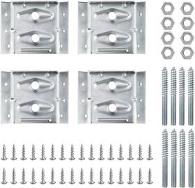 71428 Powertec Surface Mount Corner Brackets 4pk 2-5/8 Inch X 3-3/8