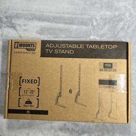 Promounts 856476001740 Tabletop Tv Stand Mount Height Adjustable Brackets For Displays 13 Inch -70