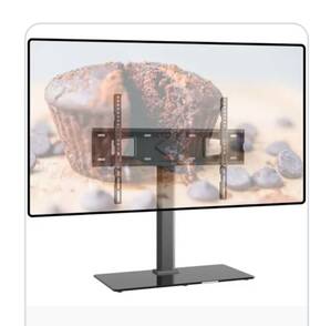 Amsa6401 Promounts Tabletop Tv Stand Swivel Pedestal For Tvs 37 Inch - 72 Up To 99 Lbs