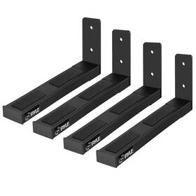 Pyle 842893182186 Adjustable Speaker Wall Mount Brackets - 2 Pack 4 Black