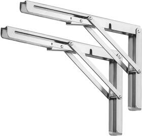 Brushed-2 Pynsseu 303277019097 20 Inch Folding Shelf Pack - Brushed