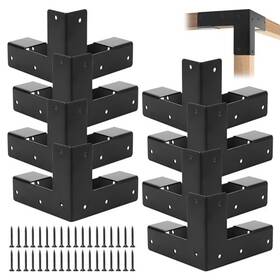 Vlrt028-bk08 Rasugarlary Nspus Work Bench Brackets 2 X 4 Steel Corner Right Black Vlrt028-bk08 Rasugarlary Nspus Work Bench Brackets 2 X 4 Steel Corner Right Black