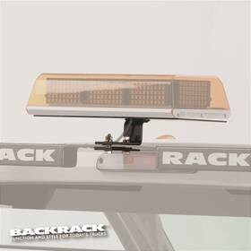 Bac91002rec Realtruck Backrack Light Bracket 16x7 Base Rectangle Center Mount Black